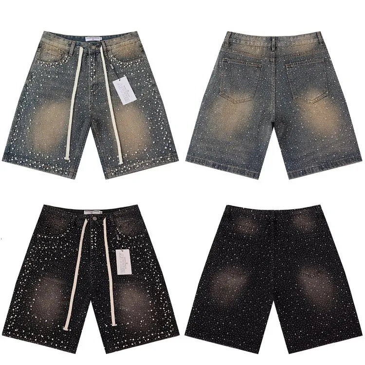 Crystal Sprinkle Denim Shorts