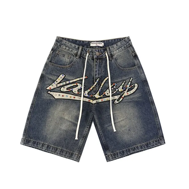 Valley Rhinestone Denim Shorts